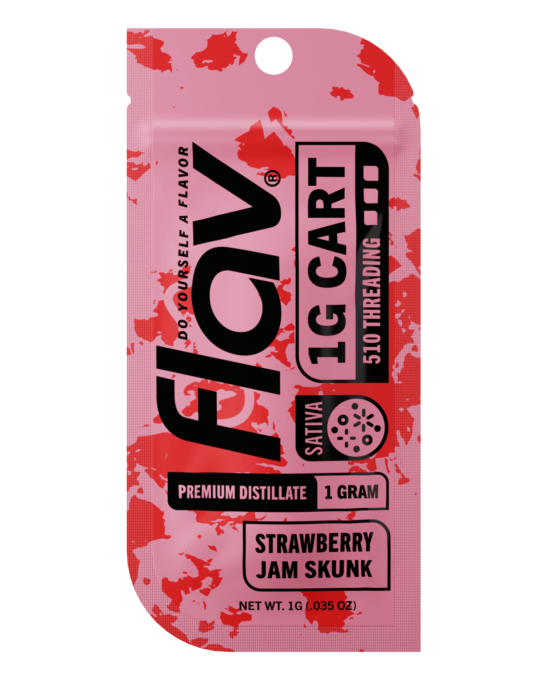 Photograph of product: Flav Strawberry Jam Skunk Cartridge Rec