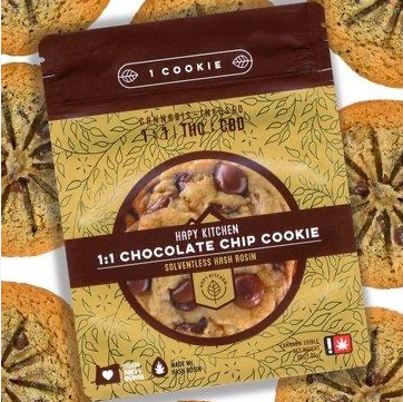 Photograph of product: Happy Kitchen - 1:1 CBD Chocolate Chip Cookie Hybrid Cookie