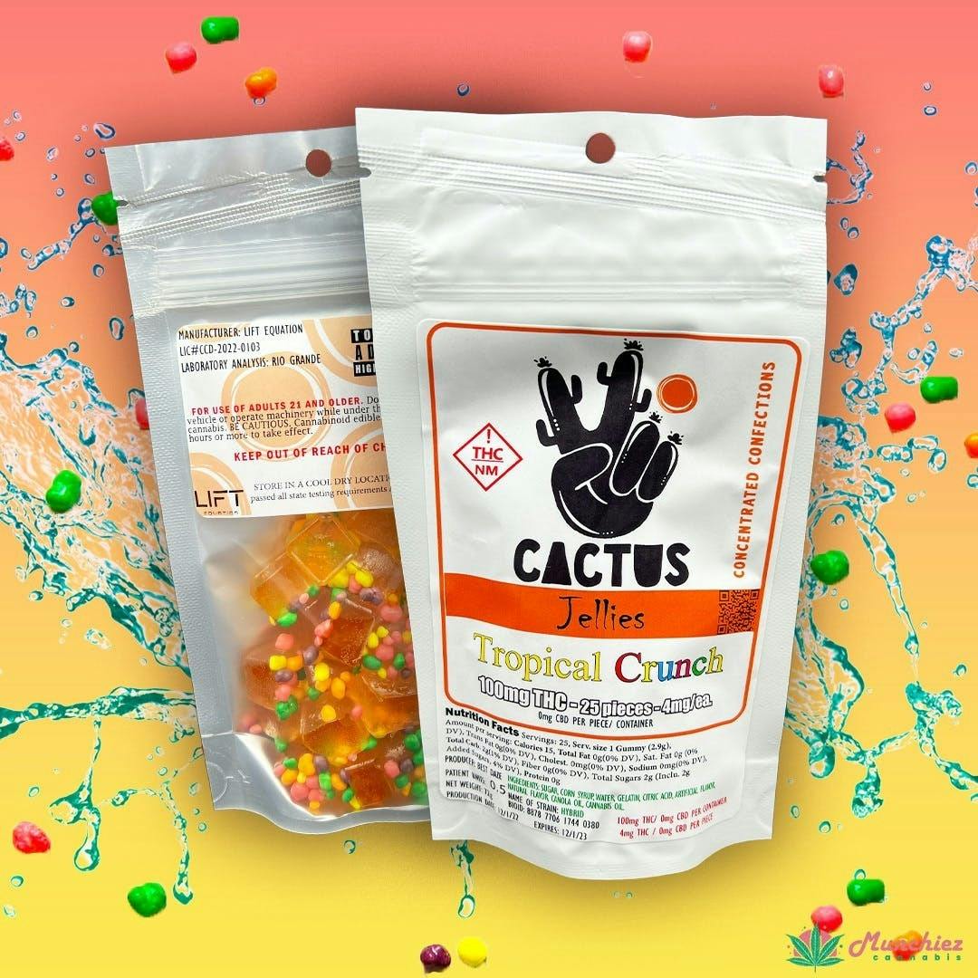 Photograph of product: Cactus Jellies - Cactus Jellies-Tropical Crunch