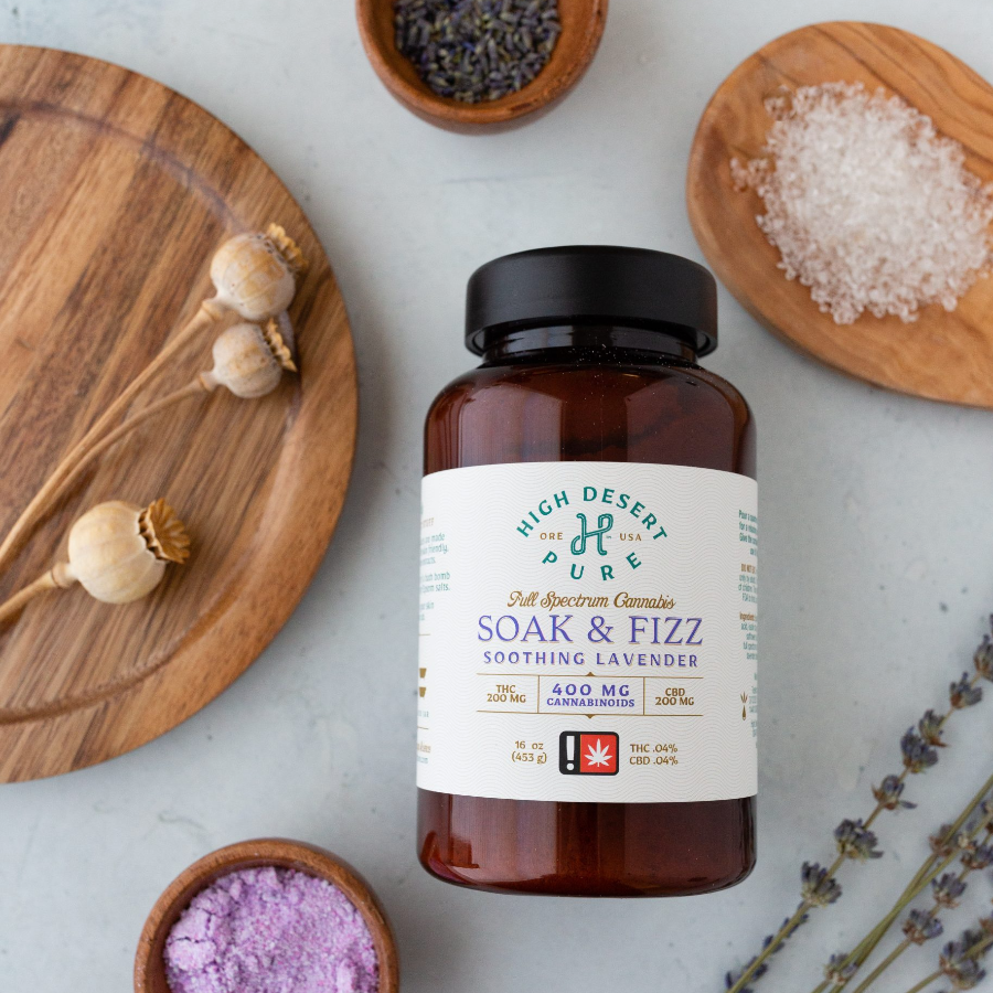 Photograph of product: Soak & Fizz - High Desert Pure - White Lavender Soaking Salts