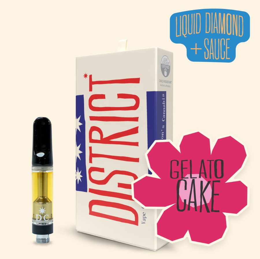 Photograph of product: Gelato Cake | Liquid Diamond & Sauce Vape Cartridge | .5g
