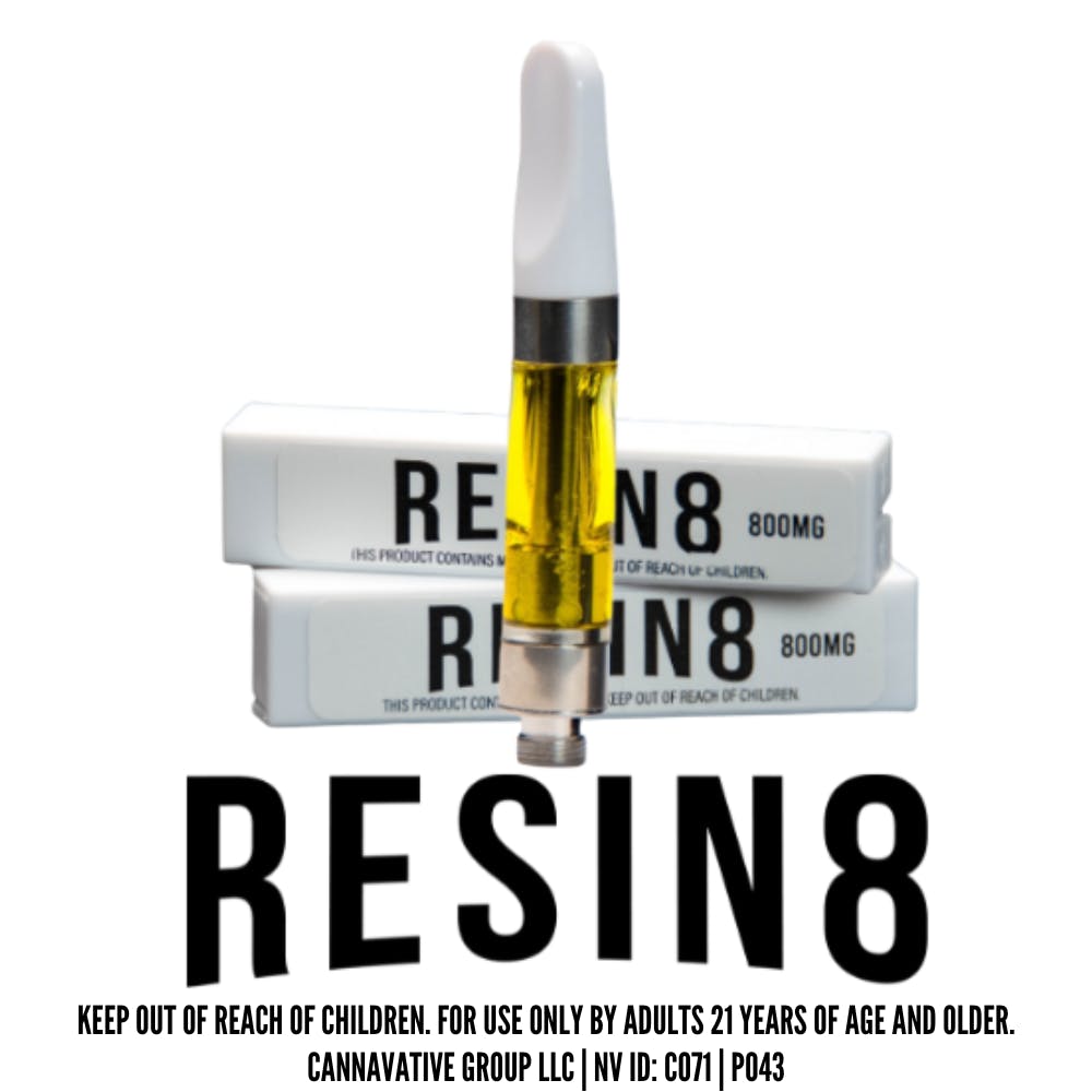 Photograph of product: Cartridge Resin8 Apple Jack - .8g - CVG - CannaVative Group