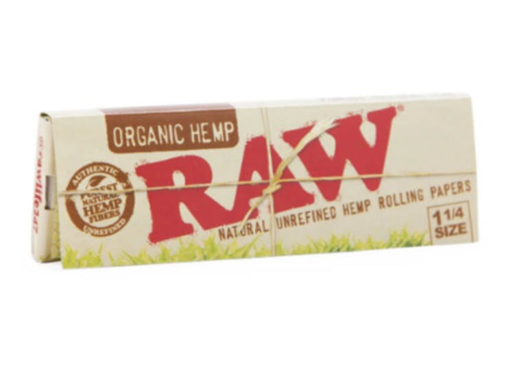 Photograph of product: Raw Organic Hemp Rolling Papers 1 1/4 50pk