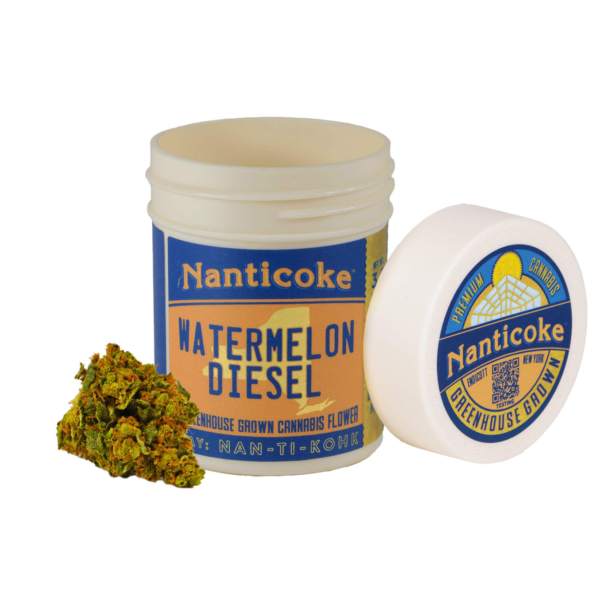 Photograph of product: Nanticoke | Watermelon Diesel | Oui'd Hybrid | Flower | 3.5g