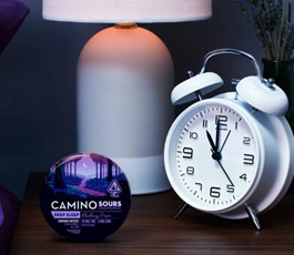 Photograph of product: Camino | Sour Blackberry Dream (I) "Deep Sleep" 1:1:1 THC/CBD/CBN 10pk/100mg Gummies