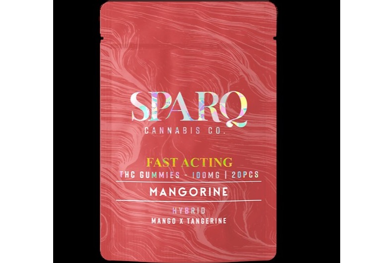 Photograph of product: Mangorine   Fast Acting  Gummy | 100 mg | Sparq