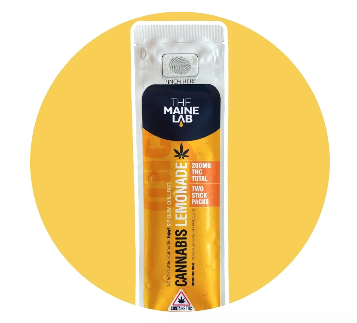 Photograph of product: Lemonade 200mg Drink Mix