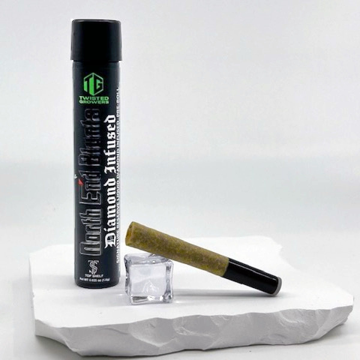Photograph of product: Lemon Drop Micro Diamond Infused | Pre Rolls | 1g