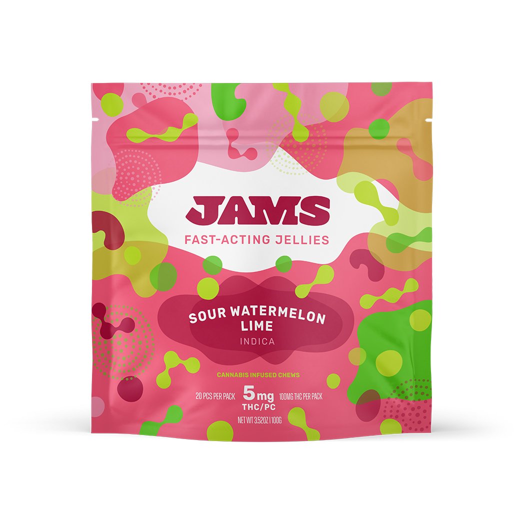 Photograph of product: Fast Acting Sour Watermelon Lime Oui'd | Gummies [20pk x 5mg]