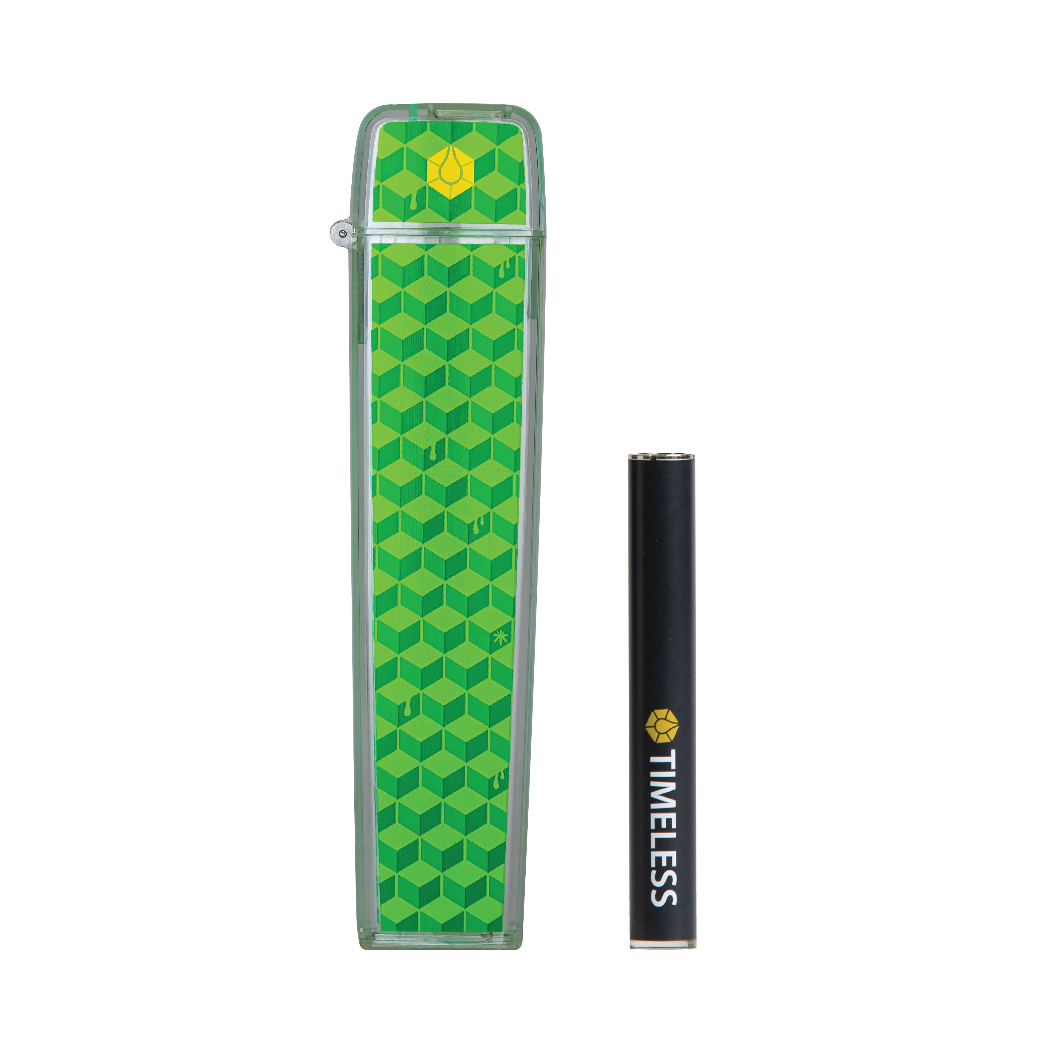 Photograph of product: Timeless | 340mAh Half Battery + Flip Case Combo | (Black/Green)