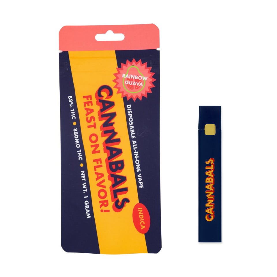 Photograph of product: Cannabals | Rainbow Guava | Oui'd AIO Vape