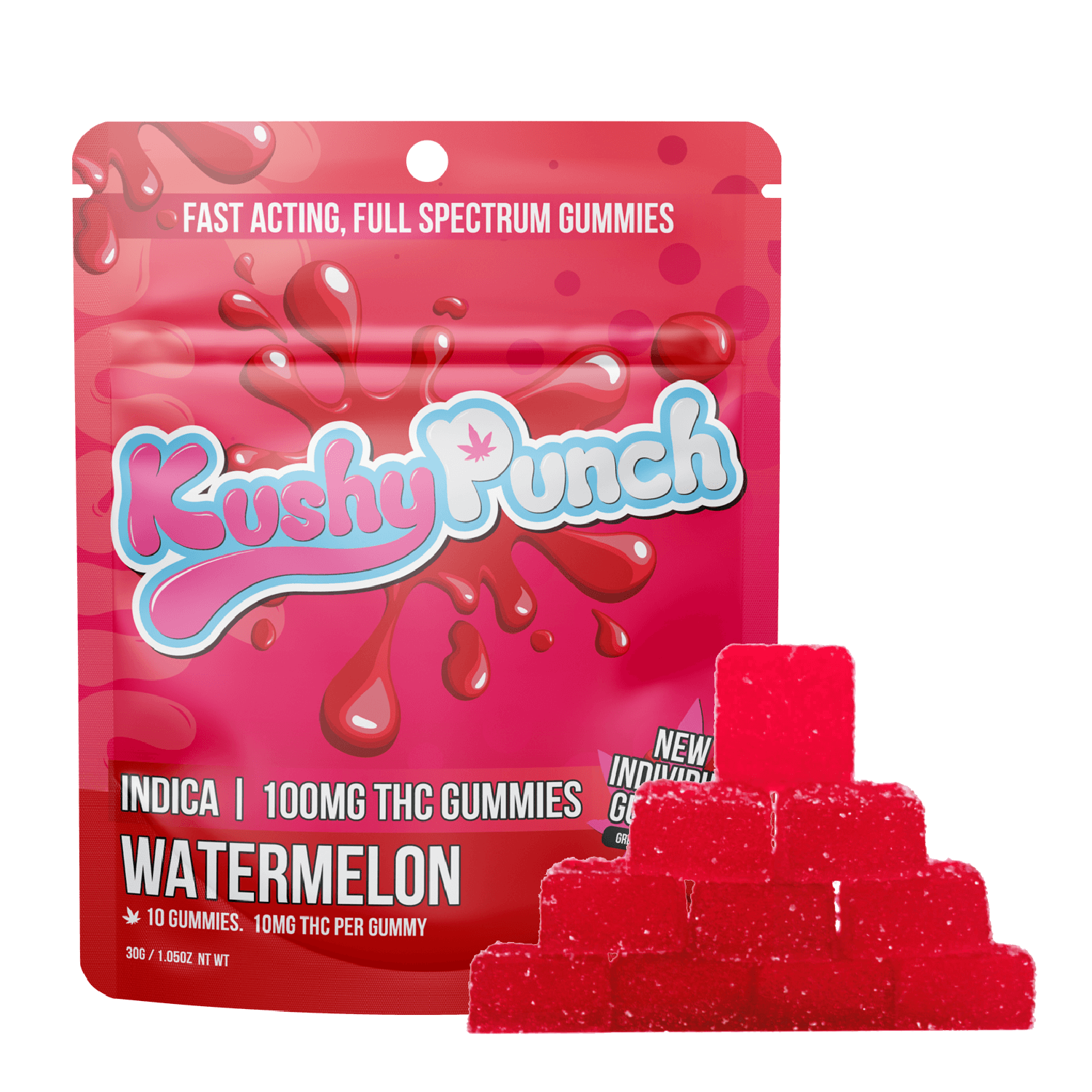 Photograph of product: Watermelon Fast Acting Gummies | 20pk