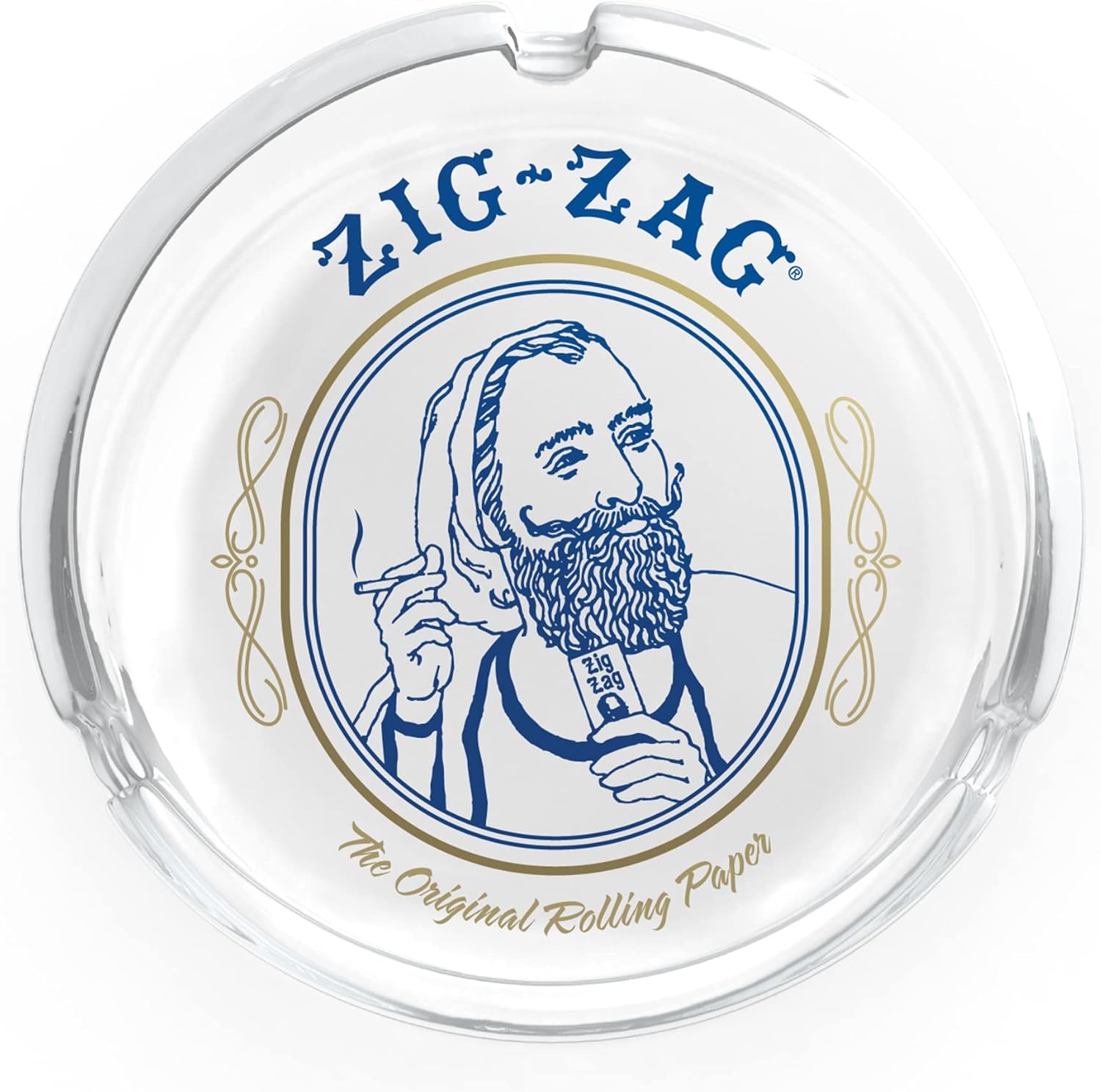 Photograph of product: Zig-Zag - Glass Ashtray