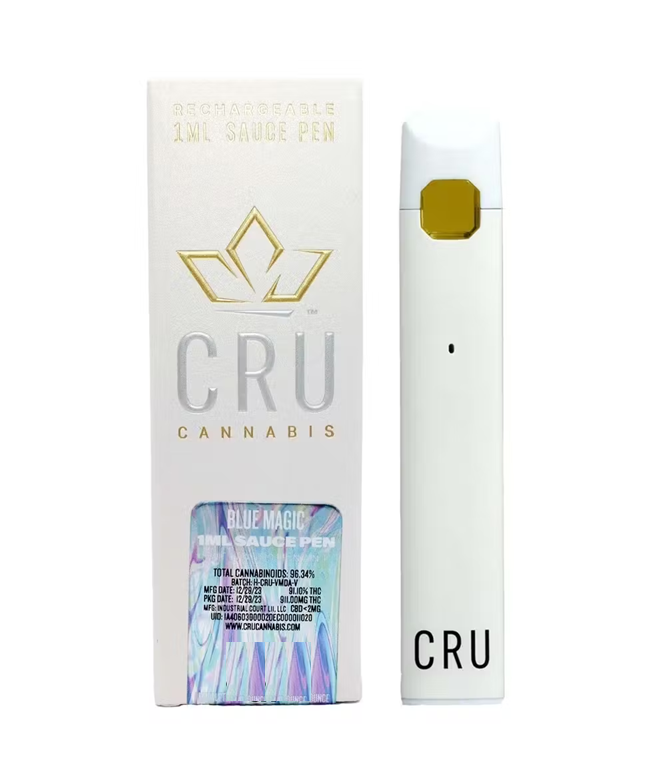 Photograph of product: CRU | Blue Magic | Live Resin Disposable 1ML