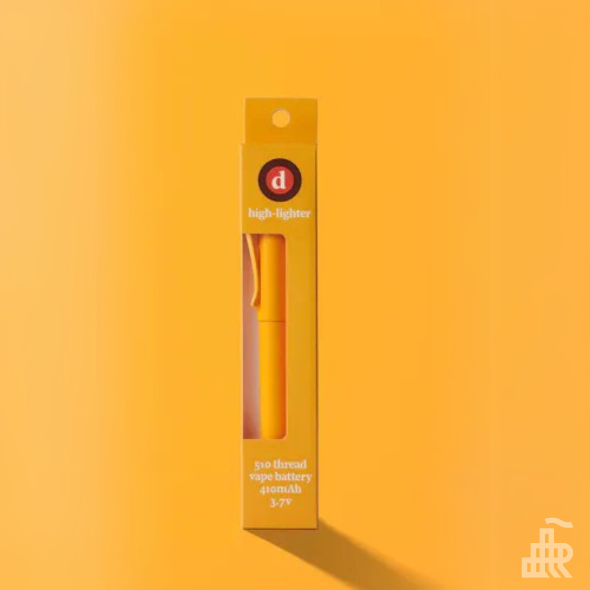 Photograph of product: Orange Highlighter Battery