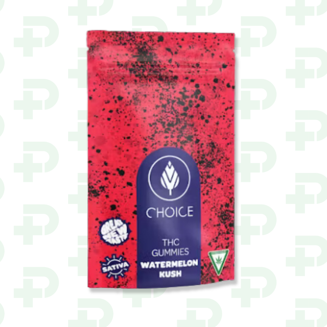 Photograph of product: Choice 200mg Gummies - Oui'd - Watermelon Kush