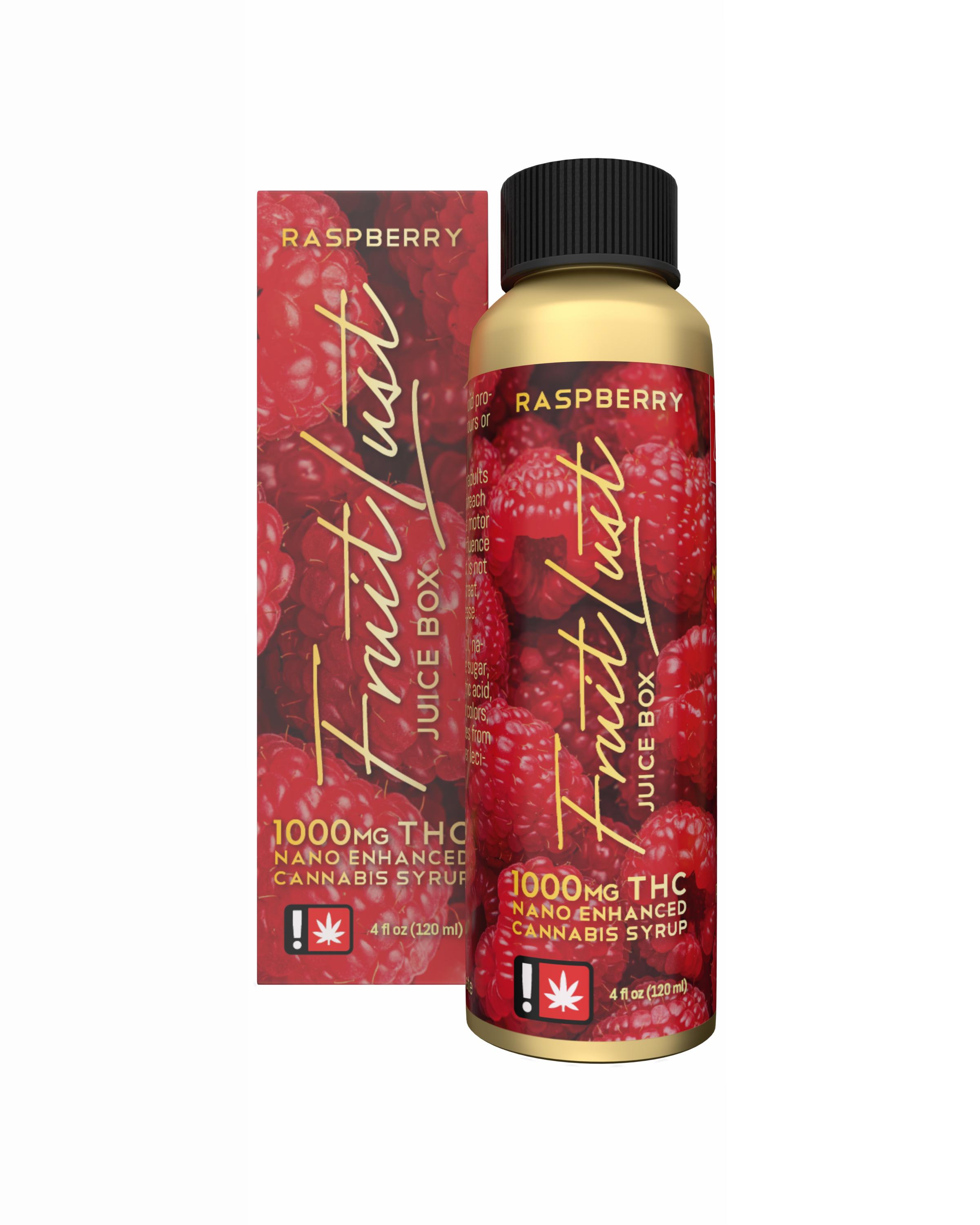 Photograph of product: Fruit Lust - Raspberry Juice Box (H) - Nano Syrup 1000mg