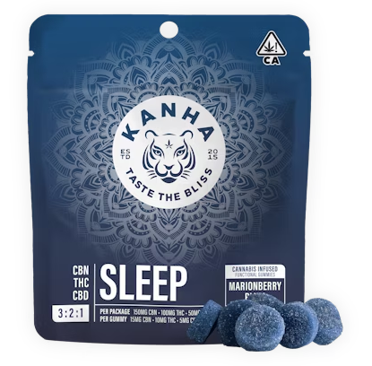 Photograph of product: KAHNA SLEEP MARIONBERRY PLUM 3:2:1 CBN/CBD 10PK GUMMIES 100MG