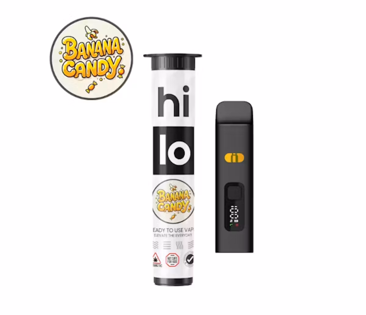 Photograph of product: Hi-Lo 1.5g Disposable (H) Banana Candy