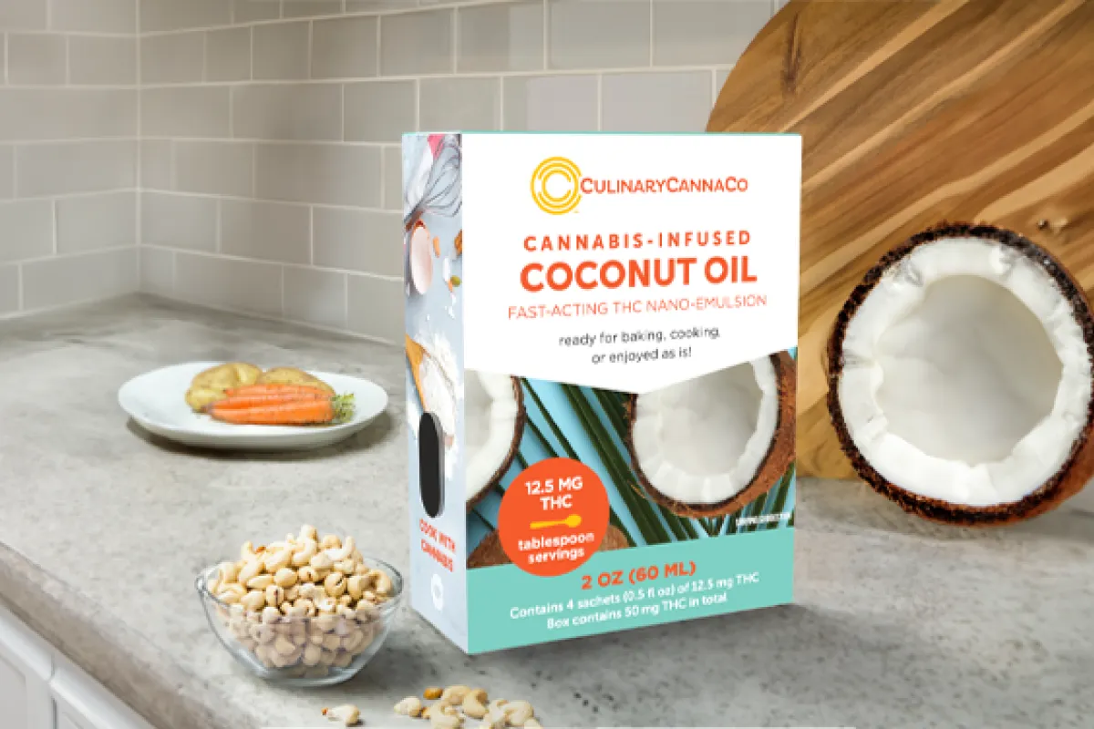 Photograph of product: CULINARY OUID! COMPANY 100mg: Coconut Oil 8pc