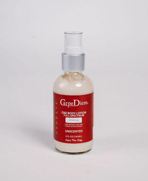 Photograph of product: Carpe Diem 2000mg Full Spectrum CBD Body Lotion - UNSCENTED