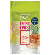 Photograph of product: Dixie - Gummies - Oui'd - Tropic Twist 100mg