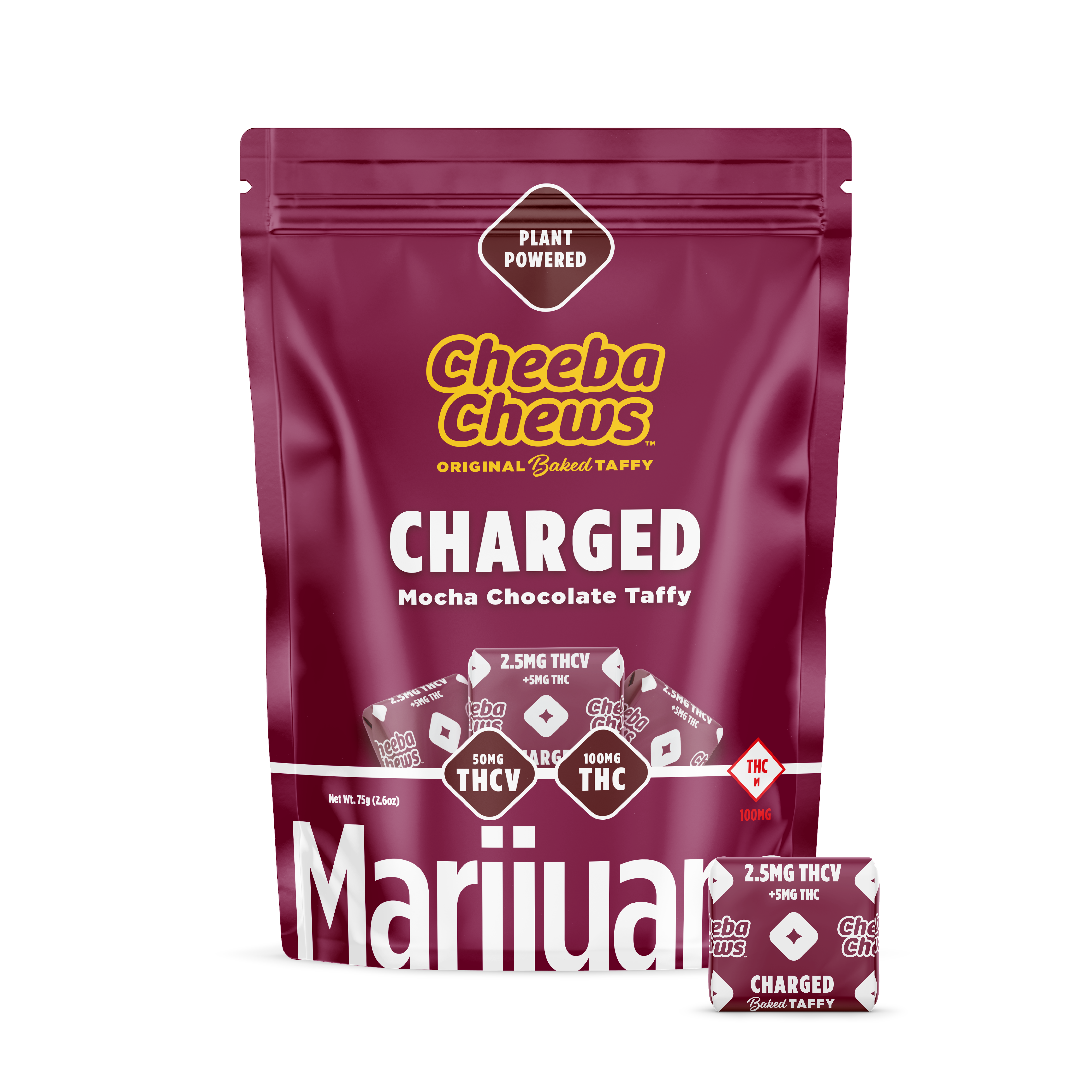 Photograph of product: TH-ouiV Charged Mocha Chocolate Taffy 20-pack