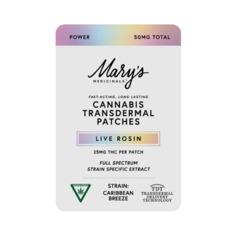 Photograph of product: Live Rosin Transdermal Patch 25MG x 2