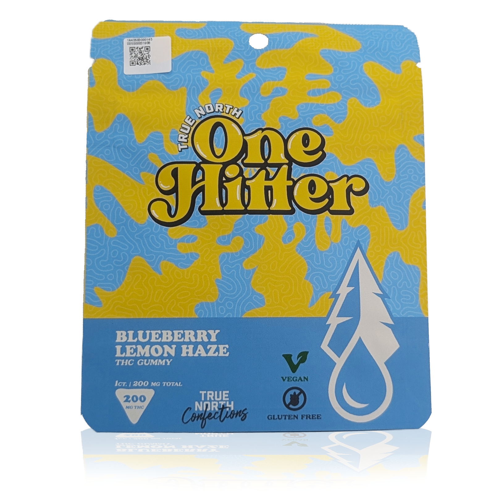 Photograph of Product: ONE HITTER - BLUEBERRY LEMON HAZE - 200MG SINGLE