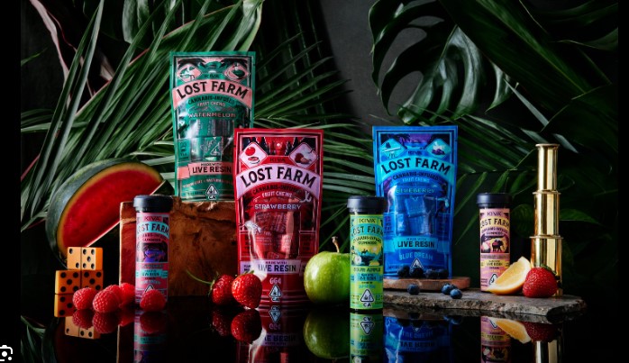 Photograph of product: Lost Farm - Tropical Lemonade 200mg Live Rosin Gummies