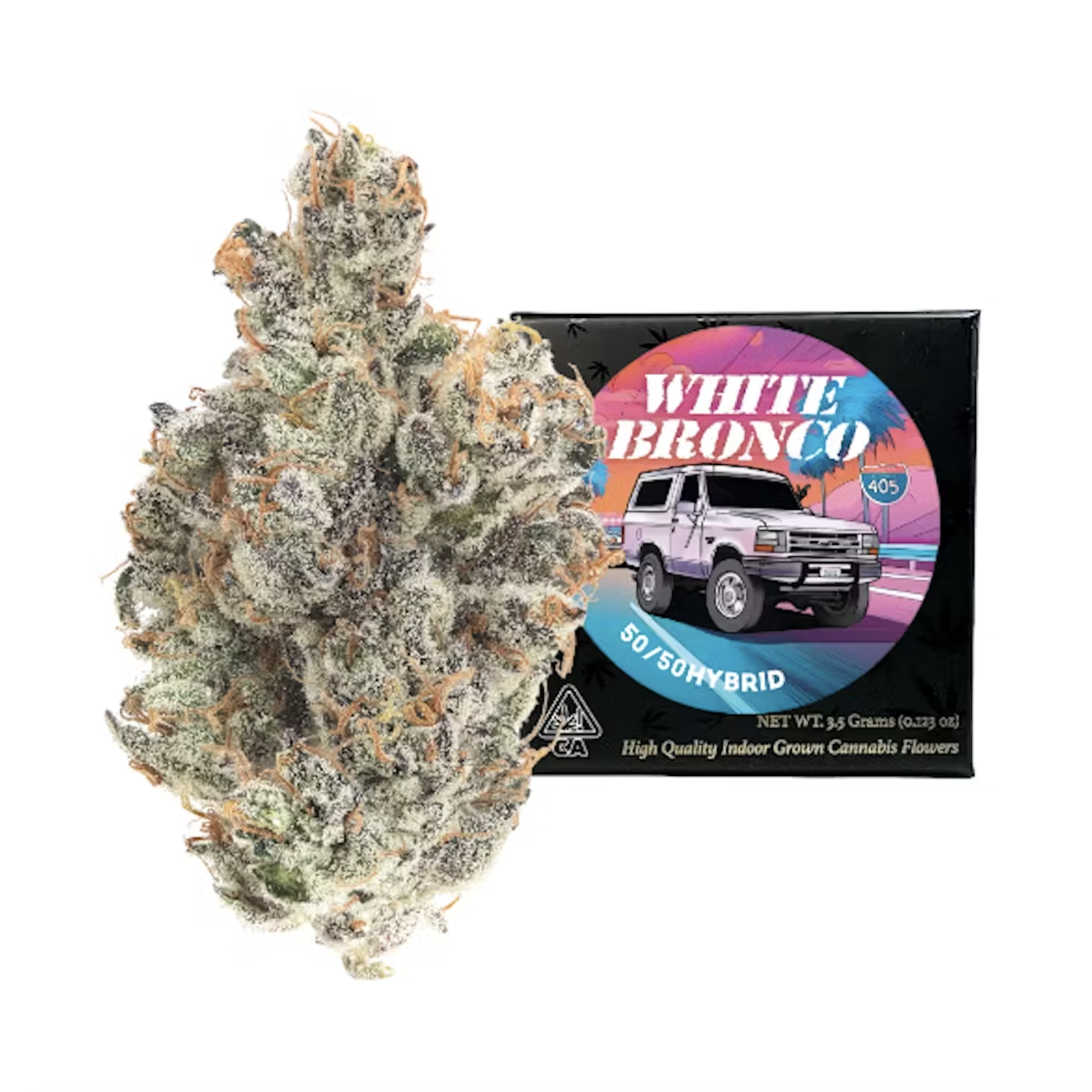 Photograph of Product: White Bronco (H) 3.5g 8th - Team Elite Genetics