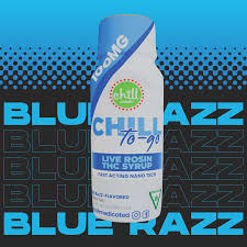Photograph of product: Chill Medicated - Syrup To-Go 100mg - Blue Razz