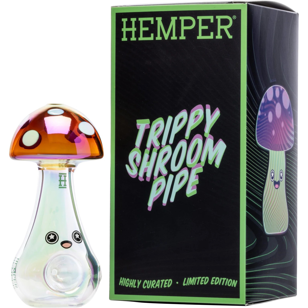 Photograph of product: Hemper | 4.5 | Trippy Mushroom Hand Pipe