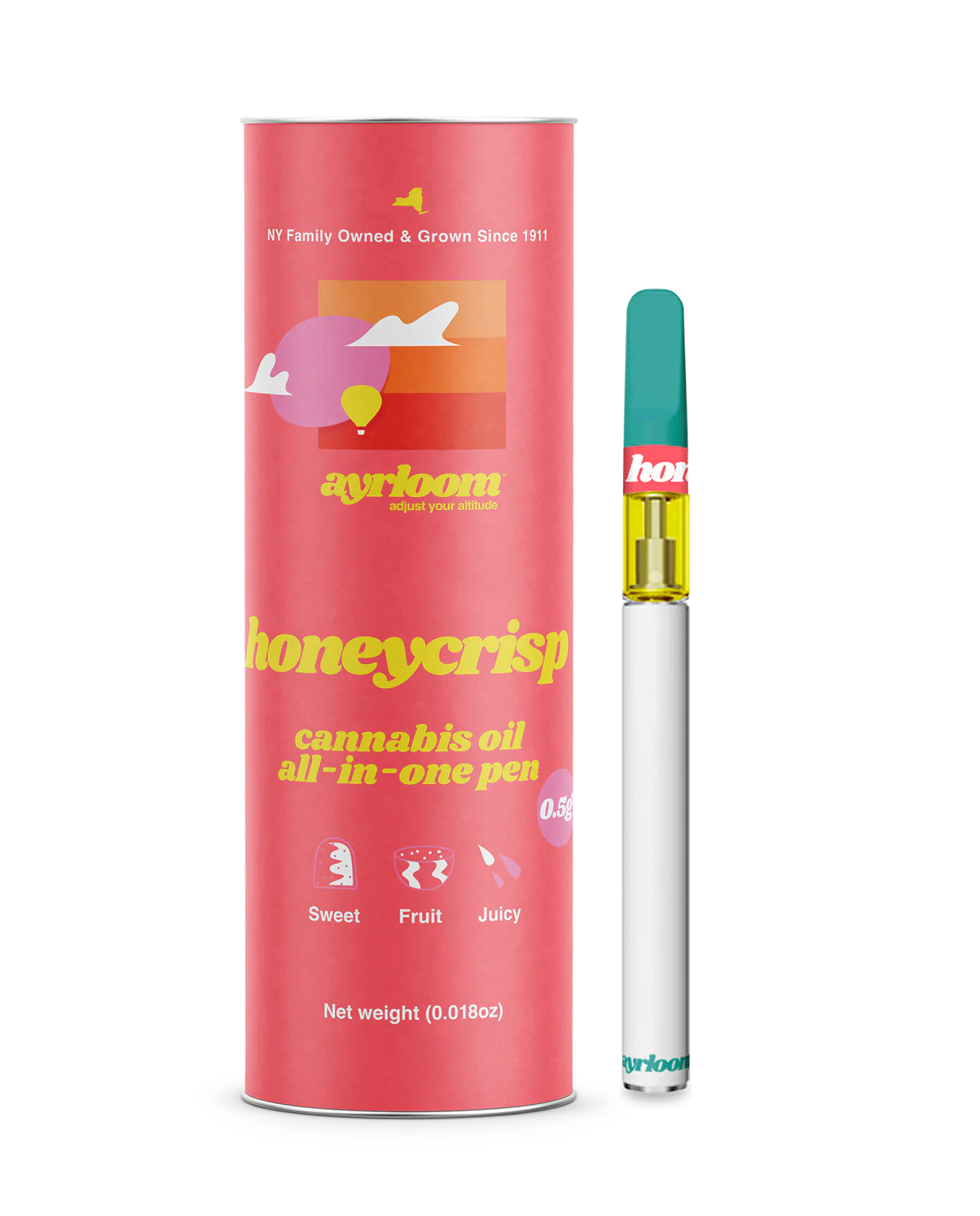 Photograph of Product: Ayrloom AU - Vape 0.5g AIO - Honeycrisp