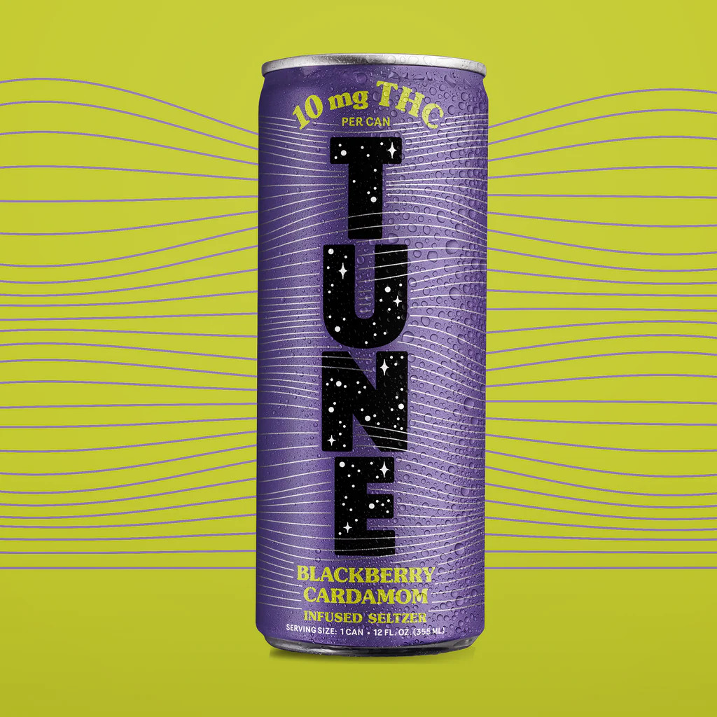 Photograph of product: Tune Blackberry Cardamom Seltzer 10mg TH-oui