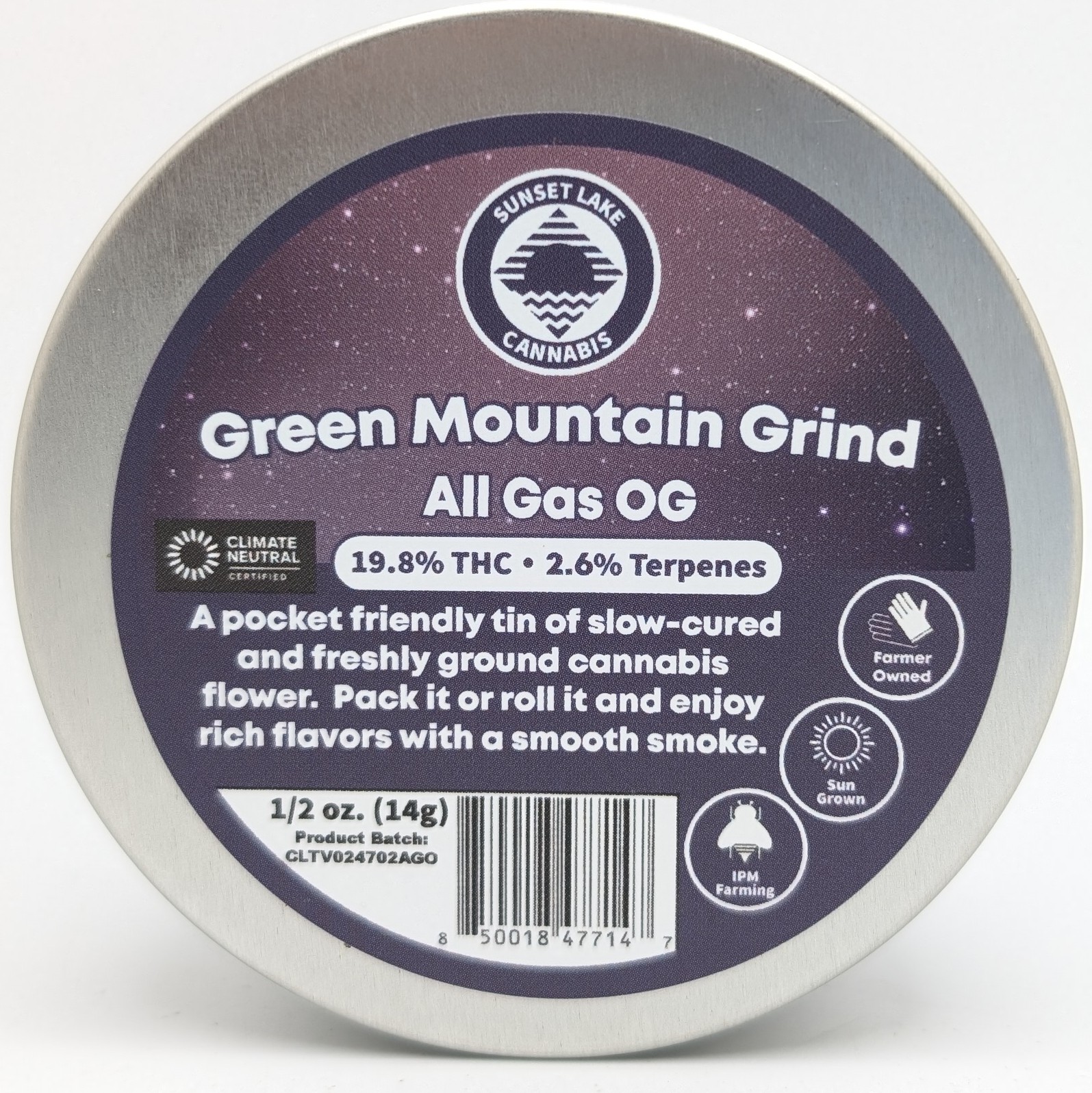 Photograph of product: All Gas OG Pre Ground 1/2oz - 14g