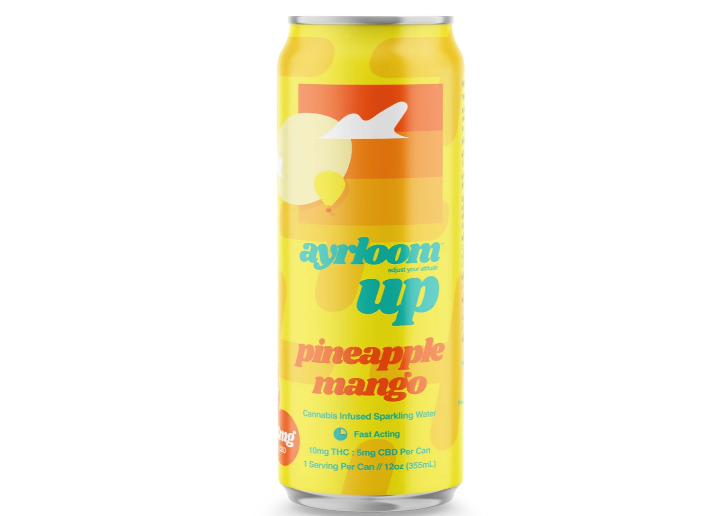 Photograph of product: Ayrloom | Pineapple Mango | 2:1 Infused Seltzer | Single Can