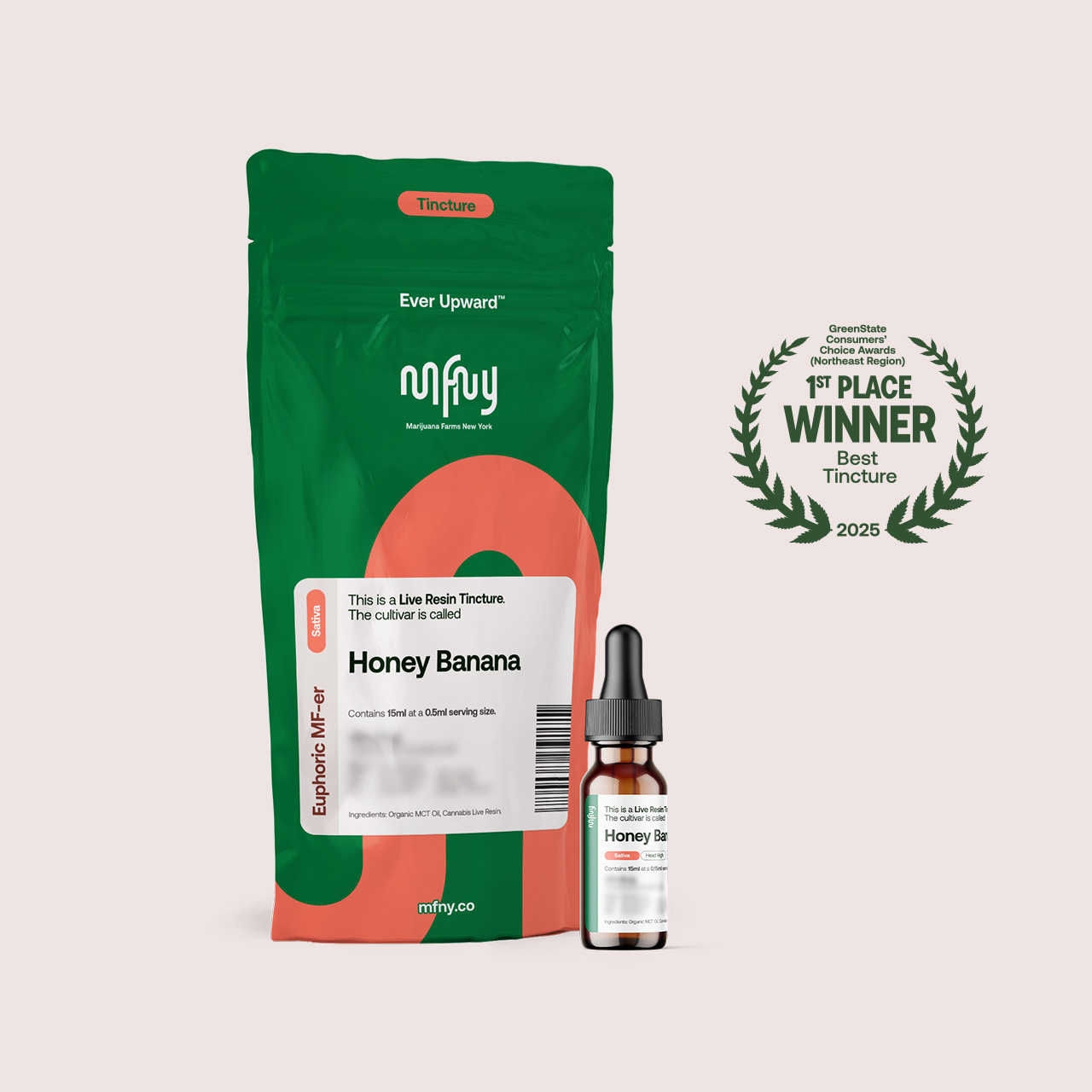Photograph of product: MFNY | Honey Banana Live Resin Tincture | 15ml