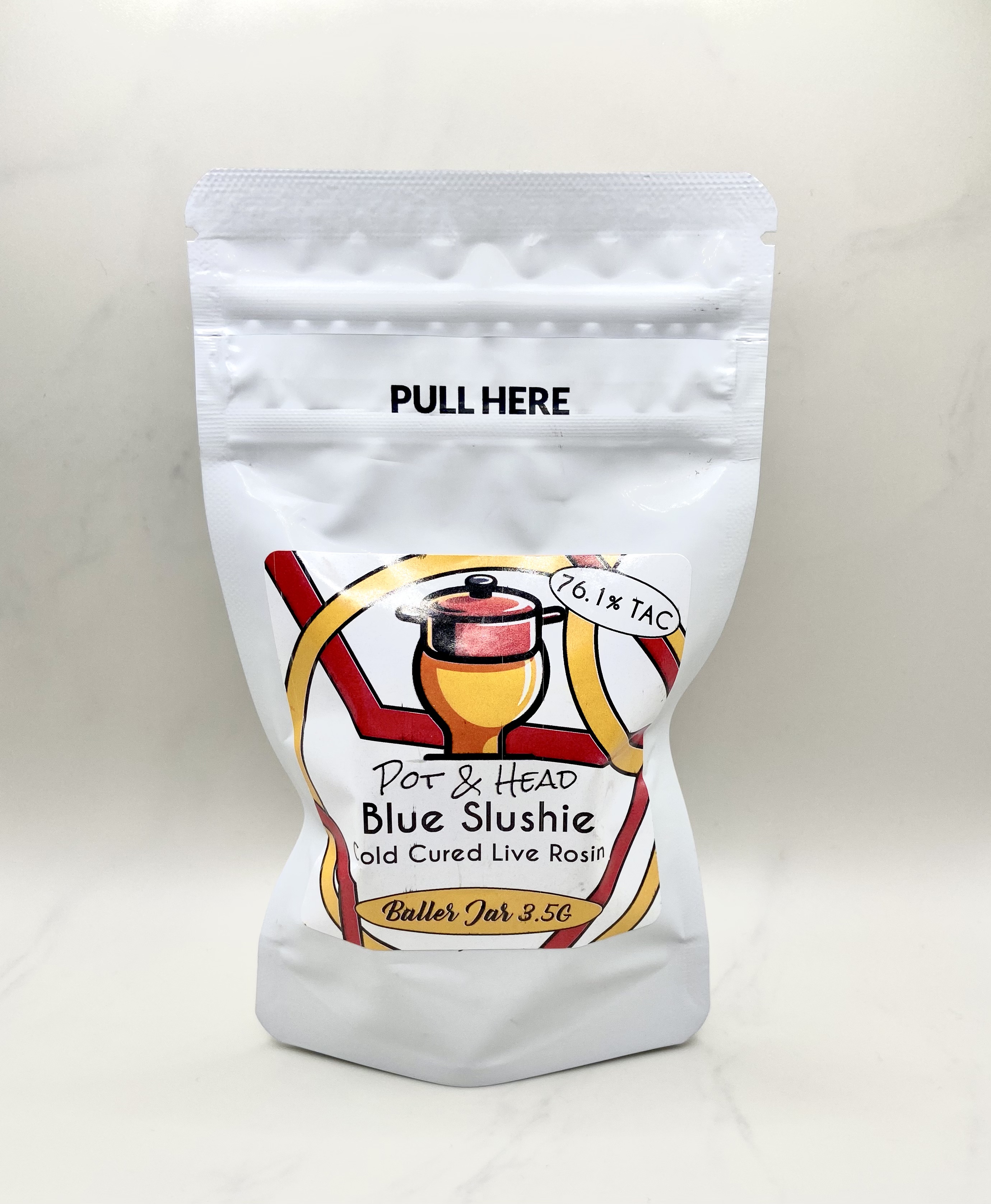 Photograph of Product: Pot & Head - Blue Slushie Rosin - (Baller Jar)
