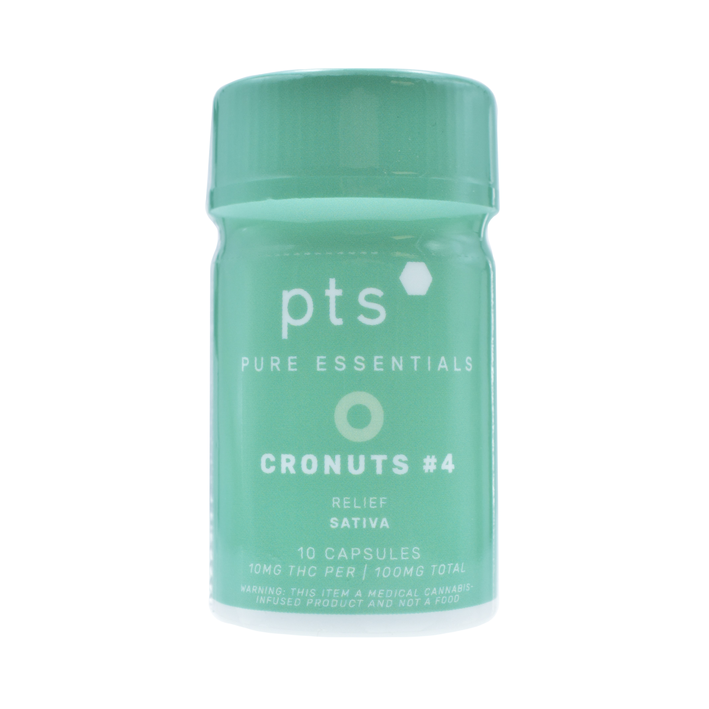 Photograph of product: Unflavored X Cronuts #4 Capsules 100mg (10-Pack | 10mg Each)