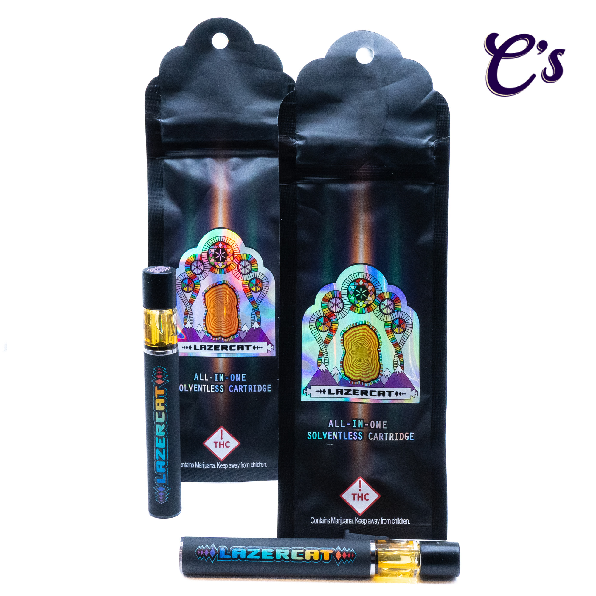 Photograph of product: Lazercat | Live Rosin Disposable (S) Tangerine Springs 1g