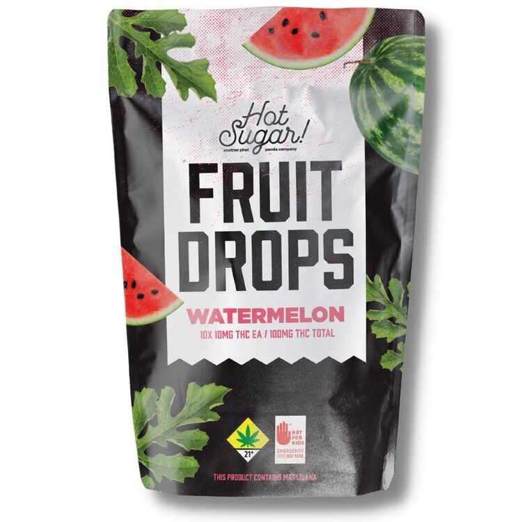 Photograph of product: 1:1 CBD Watermelon 10pk/100mg TH-oui: 100mg CBD Fruit Drops Edible (Hot Sugar)