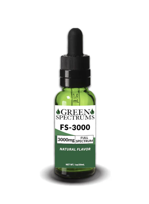Photograph of Product: Oral Liquids | Green Spectrums | FS-3000 FSO l | 3000mg | Full Spectrum