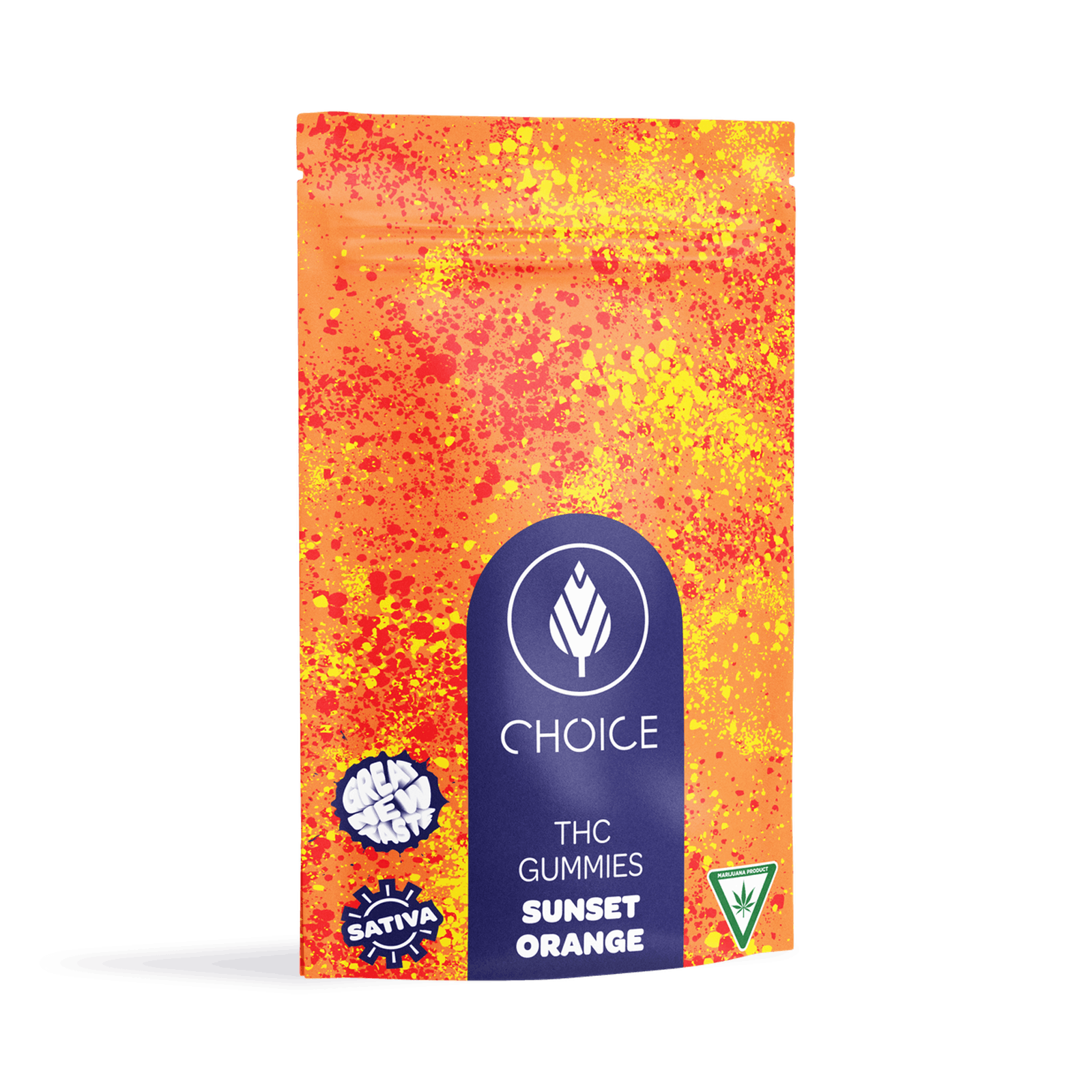 Photograph of product: Choice Chews | 100mg Edibles | Sunset Orange