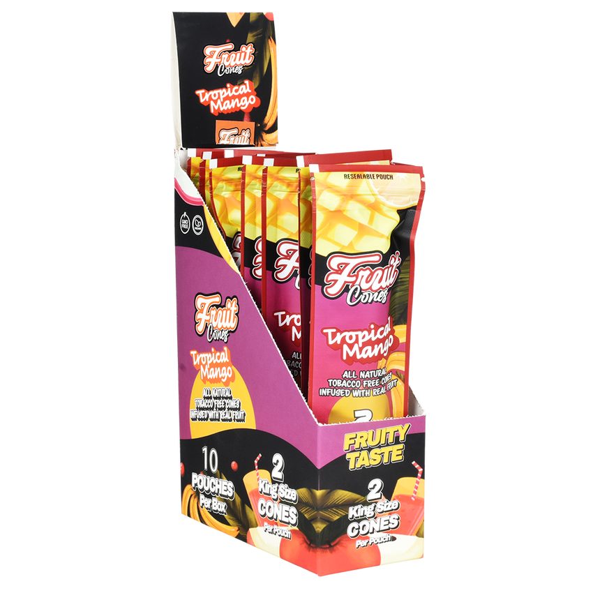 Photograph of product: Fruit Cuts Fruit Cones - Tropical Mango