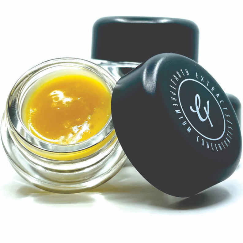 Photograph of product: Earth Extracts Live Resin Golden Lemons Badder