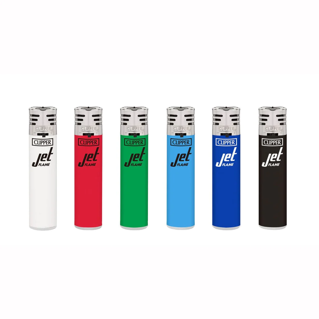 Photograph of product: Clipper Lighter Jet Flame Solid Color Variety