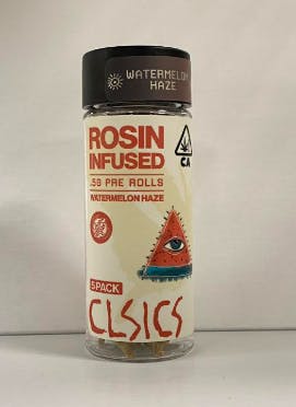 Photograph of product: Watermelon Haze - Live Rosin Infused 5pk - 