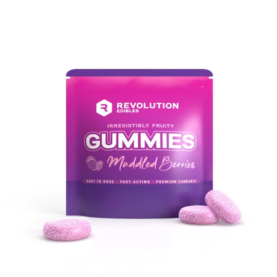 Photograph of product: Muddled Berries Live Resin Gummies (100mg)