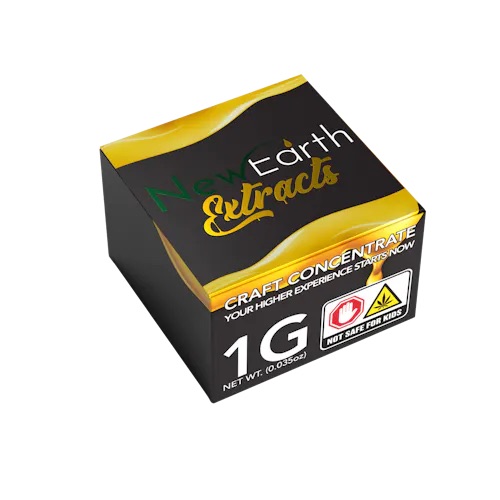Photograph of product: New Earth Extracts | Live Resin Badder | Citron | 1g